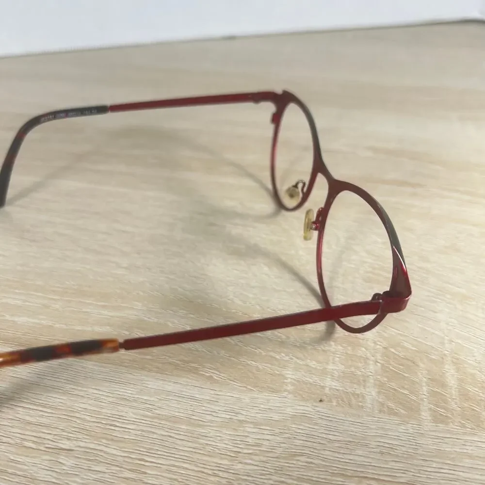 JF Rey JF2757 3000 Red Black Eyeglasses READ DESC 48-18-143 Frames Only